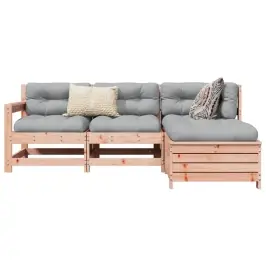 4-Daļīgs Dārza Dīvānu Komplekts, Egles Masīvkoks Vidaxl