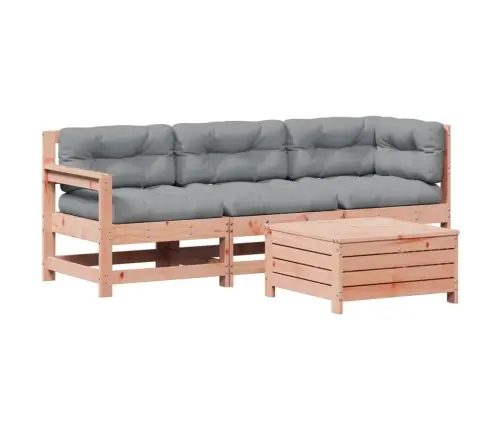 4-Daļīgs Dārza Atpūtas Mēbeļu Komplekts Ar Matračiem, Egle Vidaxl