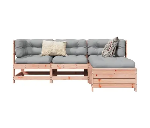 4-Daļīgs Dārza Dīvānu Komplekts, Egles Masīvkoks Vidaxl