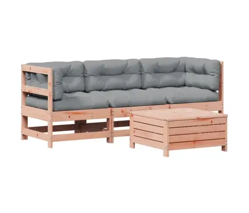 4-Daļīgs Dārza Atpūtas Mēbeļu Komplekts Ar Matračiem, Egle Vidaxl