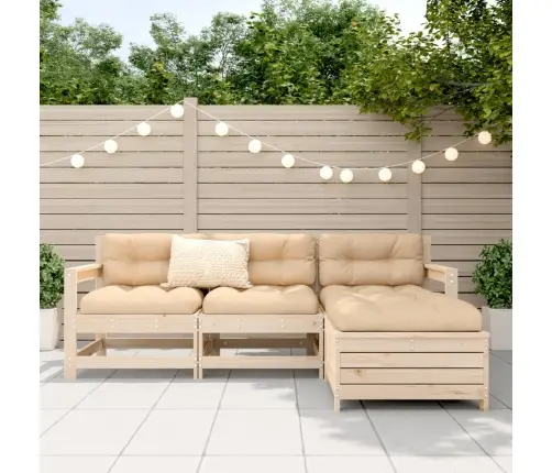 4-Osaline Aiadiivani Komplekt, Männipuit