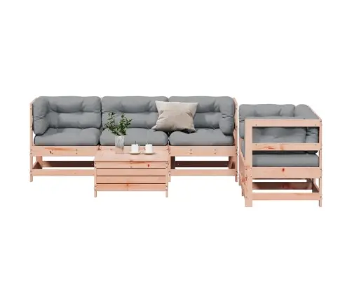 6-Daļīgs Dārza Atpūtas Mēbeļu Komplekts Ar Matračiem, Egle Vidaxl