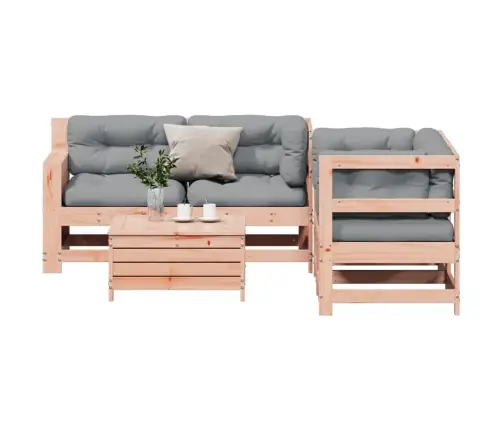 5-Daļīgs Dārza Atpūtas Mēbeļu Komplekts Ar Matračiem, Egle Vidaxl