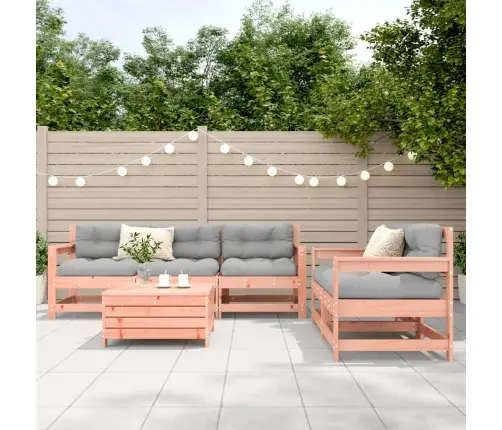 6-Daļīgs Dārza Dīvānu Komplekts, Egles Masīvkoks Vidaxl