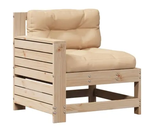 5-Osaline Aiamööbli Komplekt Patjadega, Männipuit