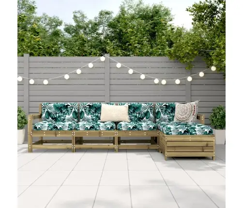 5-Osaline Aiadiivani Komplekt, Immutatud Männipuit