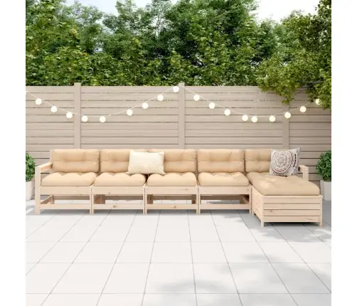 6-Osaline Aiadiivani Komplekt, Männipuit