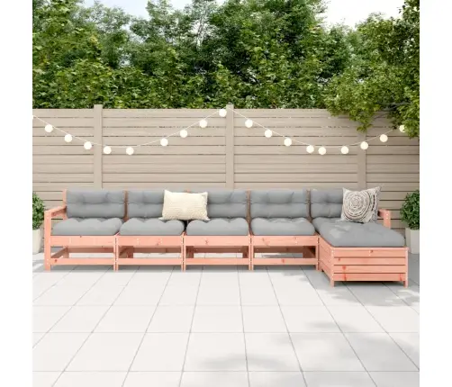 6-Daļīgs Dārza Dīvānu Komplekts, Egles Masīvkoks Vidaxl