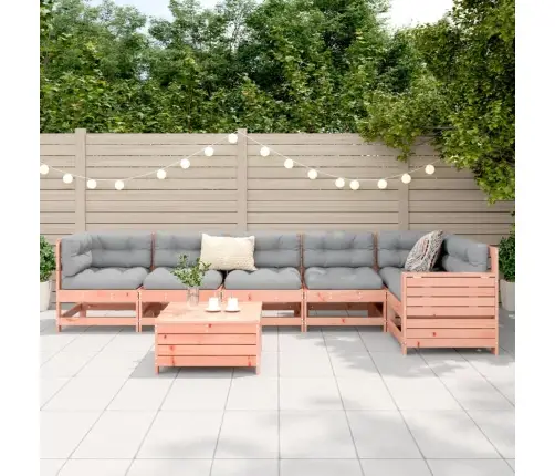 7-Daļīgs Dārza Dīvānu Komplekts, Egles Masīvkoks Vidaxl