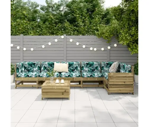 7-Osaline Aiadiivani Komplekt, Immutatud Männipuit