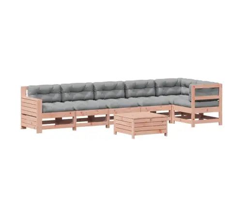 7-Daļīgs Dārza Atpūtas Mēbeļu Komplekts Ar Matračiem, Egle Vidaxl