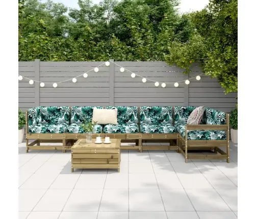 7-Osaline Aiadiivani Komplekt, Immutatud Männipuit