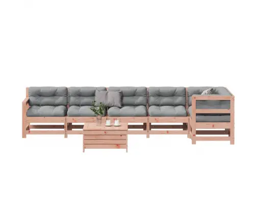 7-Daļīgs Dārza Atpūtas Mēbeļu Komplekts Ar Matračiem, Egle Vidaxl