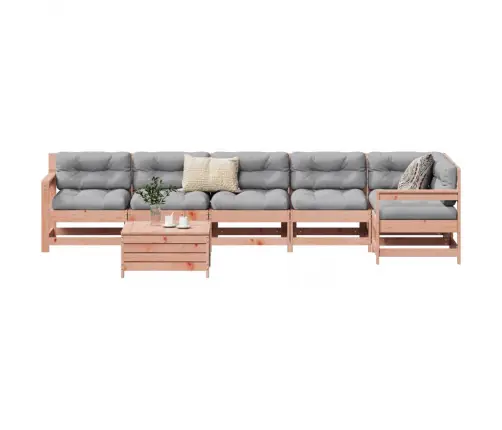 Sodo Sofos Komplektas, 7 Dalių, Douglas Eglės Masyvas