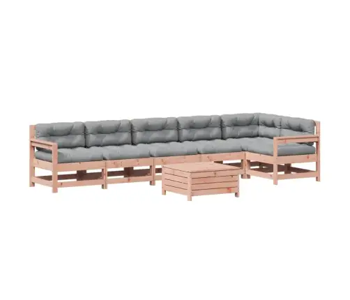 7-Daļīgs Dārza Atpūtas Mēbeļu Komplekts Ar Matračiem, Egle Vidaxl