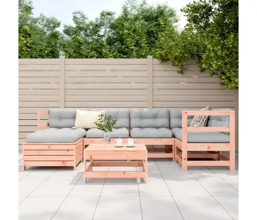 7-Daļīgs Dārza Dīvānu Komplekts, Egles Masīvkoks Vidaxl