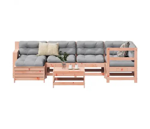 7-Daļīgs Dārza Dīvānu Komplekts, Egles Masīvkoks Vidaxl