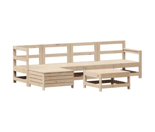 6-Daļīgs Dārza Dīvānu Komplekts, Priedes Masīvkoks Vidaxl