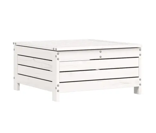 6-Daļīgs Dārza Dīvānu Komplekts, Balts Priedes Masīvkoks Vidaxl