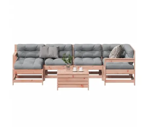 7-Daļīgs Dārza Atpūtas Mēbeļu Komplekts Ar Matračiem, Egle Vidaxl