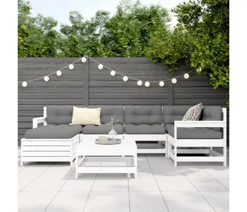 7-Osaline Aiadiivani Komplekt, Valge, Männipuit