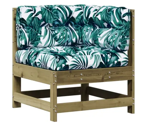 7-Daļīgs Dārza Atpūtas Mēbeļu Komplekts Ar Matračiem, Priede Vidaxl