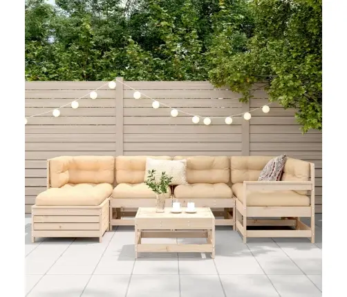 7-Osaline Aiadiivani Komplekt, Männipuit