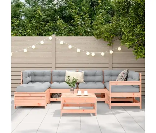 7-Daļīgs Dārza Dīvānu Komplekts, Egles Masīvkoks Vidaxl