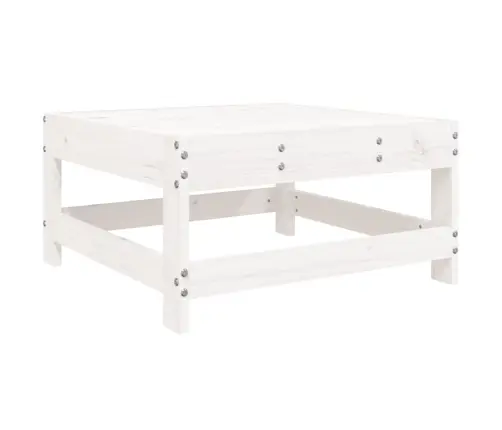 Sodo Sofos Komplektas, Baltas, 7 Dalių, Pušies Medienos Masyvas