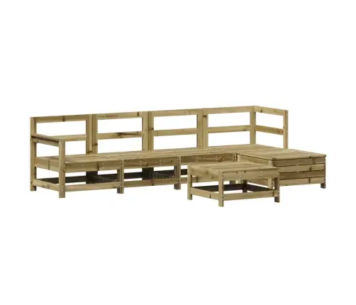 6-Osaline Aiadiivani Komplekt, Immutatud Männipuit