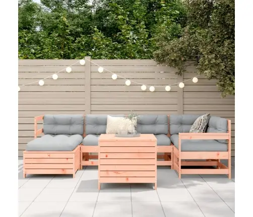 7-Daļīgs Dārza Dīvānu Komplekts, Egles Masīvkoks Vidaxl