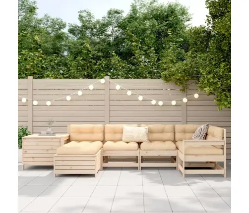 7-Osaline Aiadiivani Komplekt, Männipuit