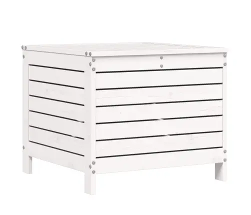 Sodo Sofos Komplektas, Baltas, 7 Dalių, Pušies Medienos Masyvas