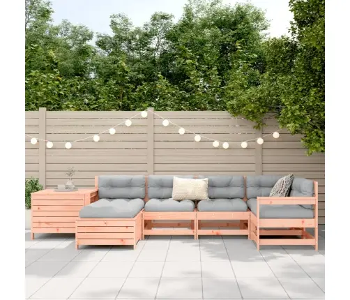 Sodo Sofos Komplektas, 7 Dalių, Douglas Eglės Masyvas