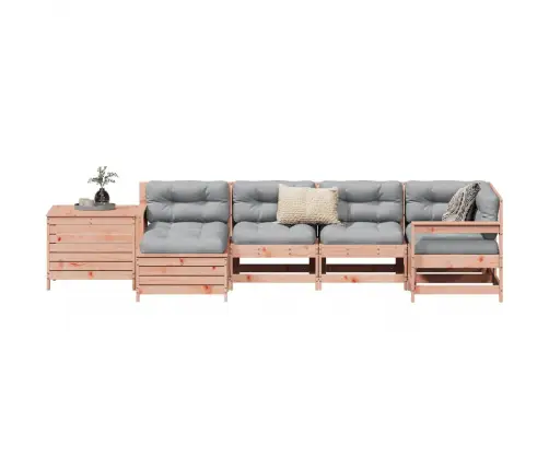 Sodo Sofos Komplektas, 7 Dalių, Douglas Eglės Masyvas