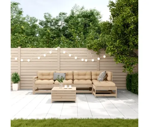 Sodo Komplektas Su Pagalvėlėmis, 6 Dalių, Pušies Masyvas