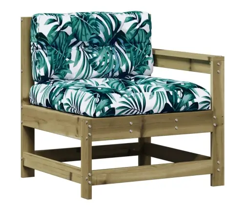 6-Daļīgs Dārza Atpūtas Mēbeļu Komplekts Ar Matračiem, Priede Vidaxl