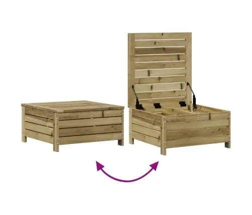 6-Daļīgs Dārza Atpūtas Mēbeļu Komplekts Ar Matračiem, Priede Vidaxl