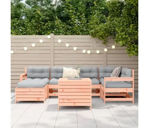 7-Daļīgs Dārza Dīvānu Komplekts, Egles Masīvkoks Vidaxl