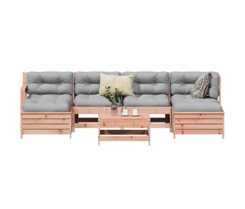 Sodo Sofos Komplektas, 7 Dalių, Douglas Eglės Masyvas