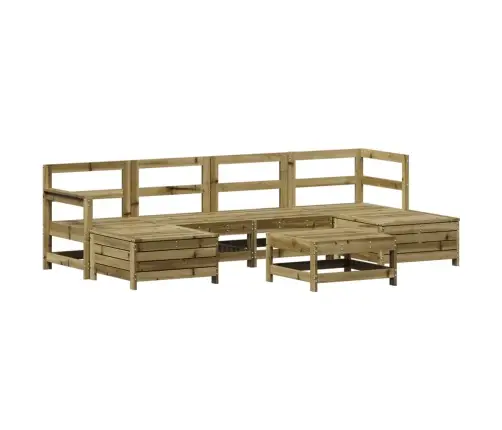 7-Osaline Aiadiivani Komplekt, Immutatud Männipuit