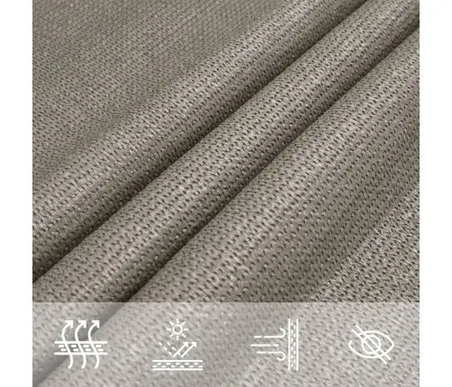 Saulessargs, 160 G/M², Taisnstūra, Gaiši Pelēks, 2X3 M, Hdpe Vidaxl