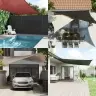 Saulessargs, 160 G/M², 4X4M, Kvadrāta Forma, Smilšu Krāsa, Hdpe Vidaxl