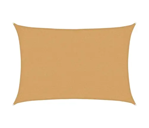 Saulessargs, 160 G/M², Taisnstūra, Smilšu Krāsa, 2X3 M, Hdpe Vidaxl