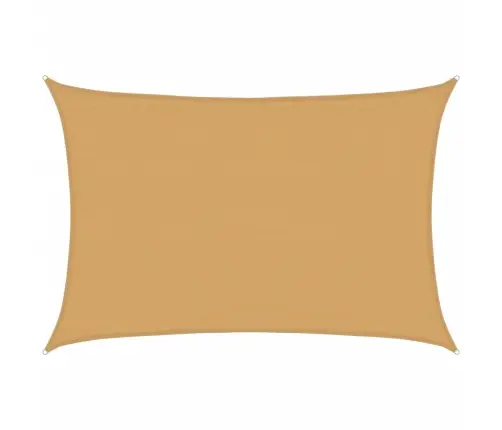 Saulessargs, 160 G/M², Taisnstūra, Smilšu Krāsa, 3,5X4,5M, Hdpe Vidaxl