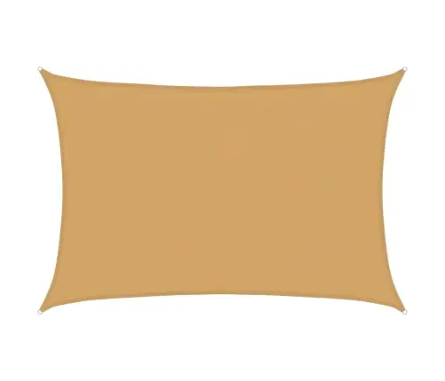Saulessargs, 160 G/M², Taisnstūra, Smilšu Krāsa, 4X5 M, Hdpe Vidaxl