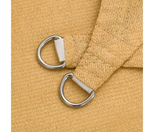 Saulessargs, 160 G/M², Taisnstūra, Smilšu Krāsa, 5X7 M, Hdpe Vidaxl