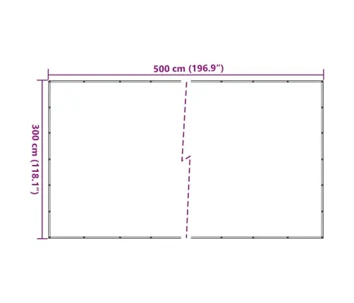 Piekabes Tīkls, Zaļš, 3X5 M, Hdpe Vidaxl