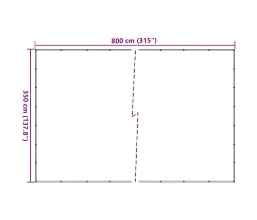 Piekabes Tīkls, Zaļš, 3,5X8 M, Hdpe Vidaxl