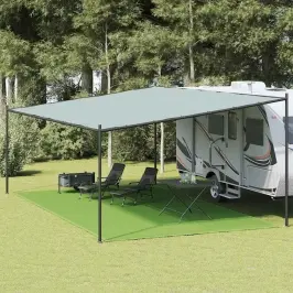 Telts Paklājs, 400X700 Cm, Gaiši Zaļš, Hdpe Vidaxl